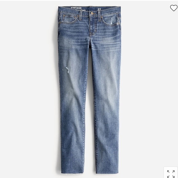 NWT J. Crew Vintage Slim- Straight Jean in Tilda Wash - Picture 3 of 7